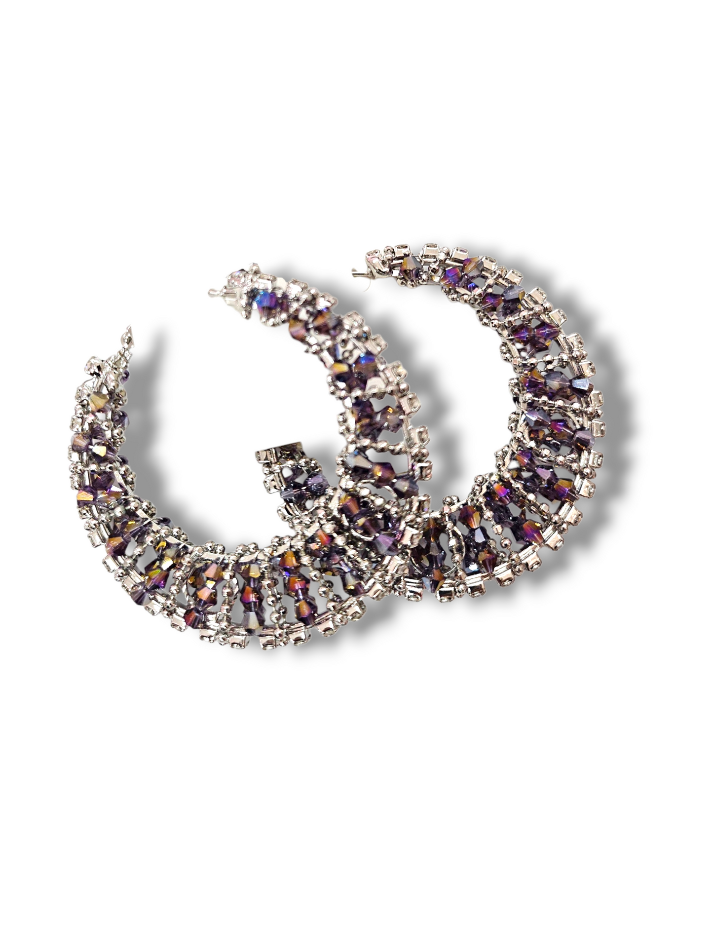 Purple Crystal bed hoops