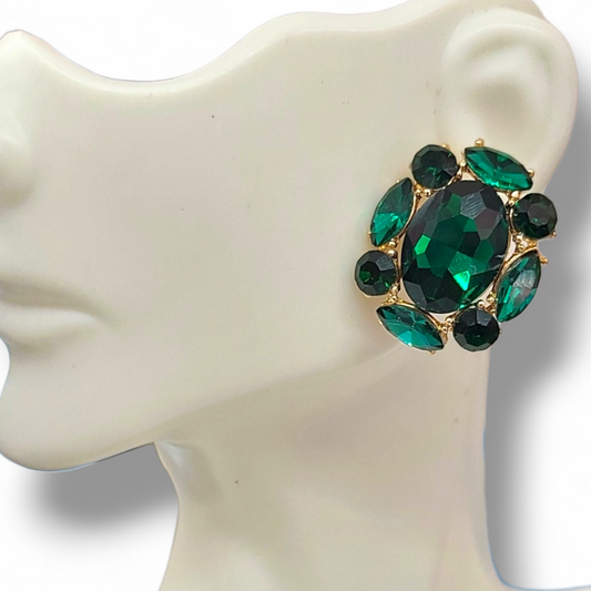 Green earrings