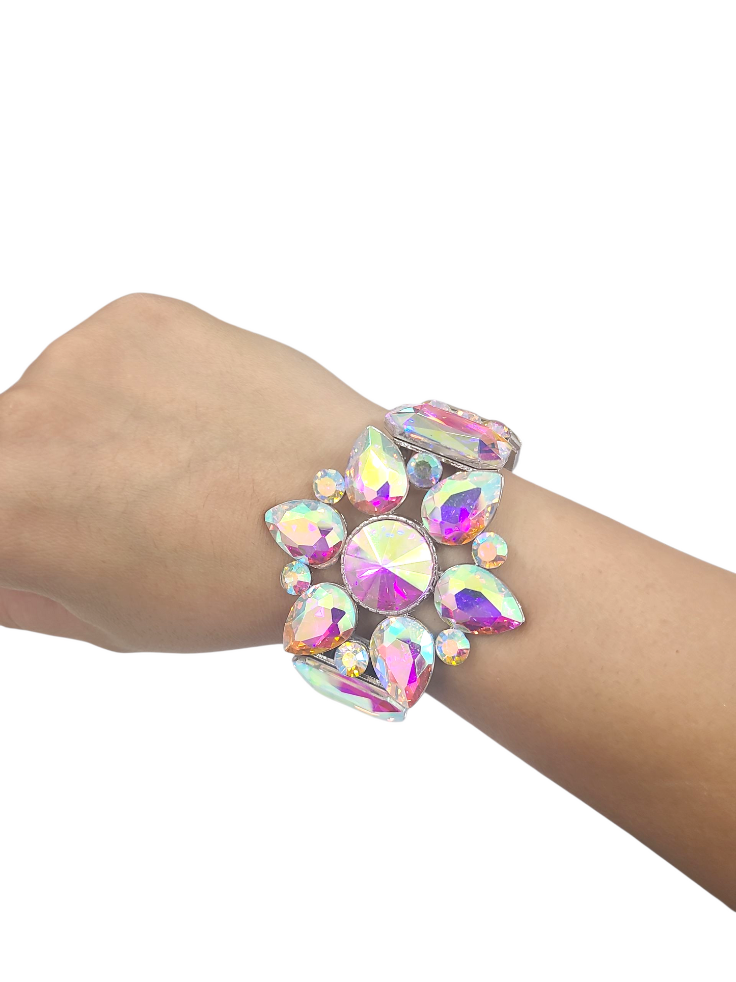Iridescent Flower Bracelet