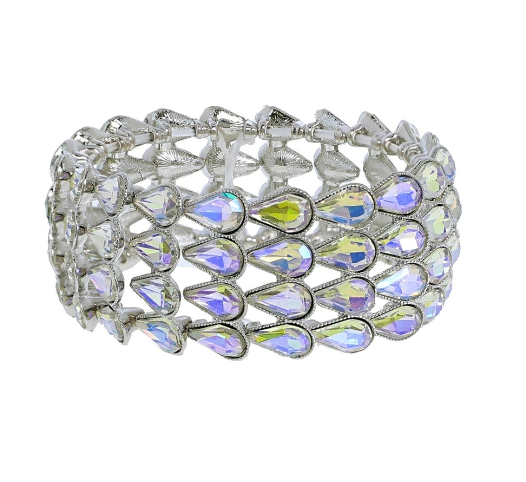 Silver Yellow lavender Bracelet
