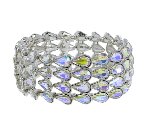 Silver Yellow lavender Bracelet