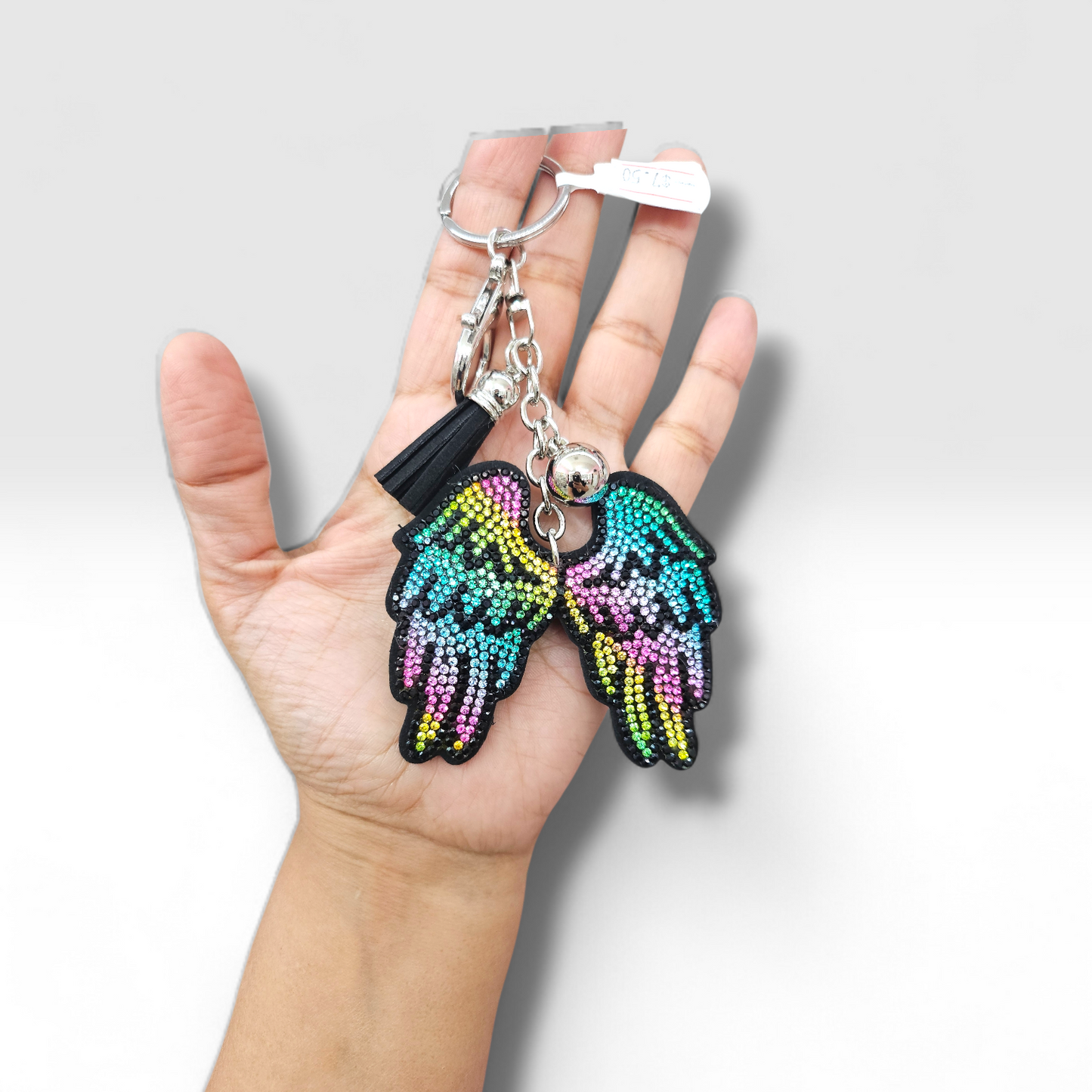 Rainbow wings keychain