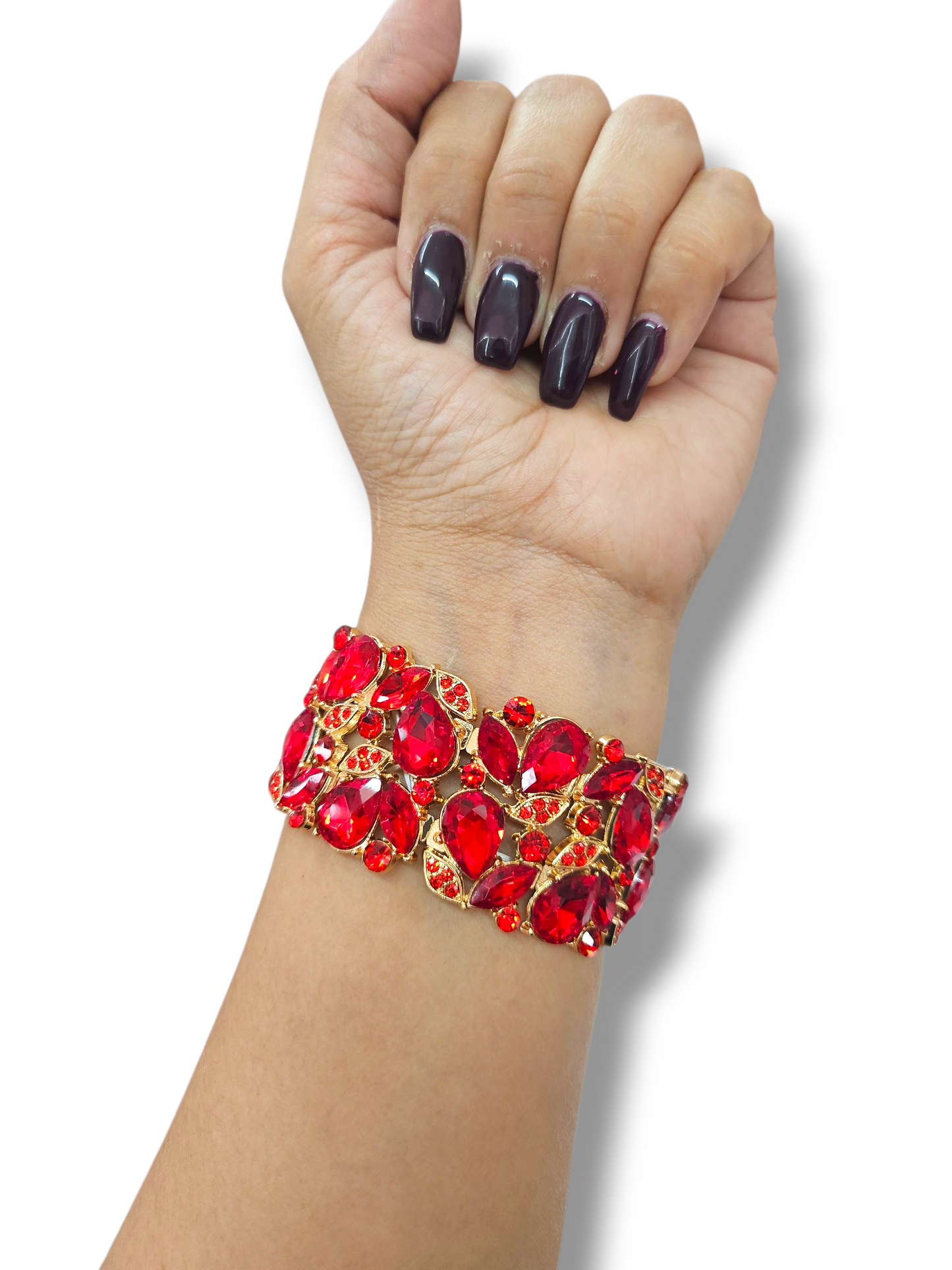 Red Rhinestone Bracelet