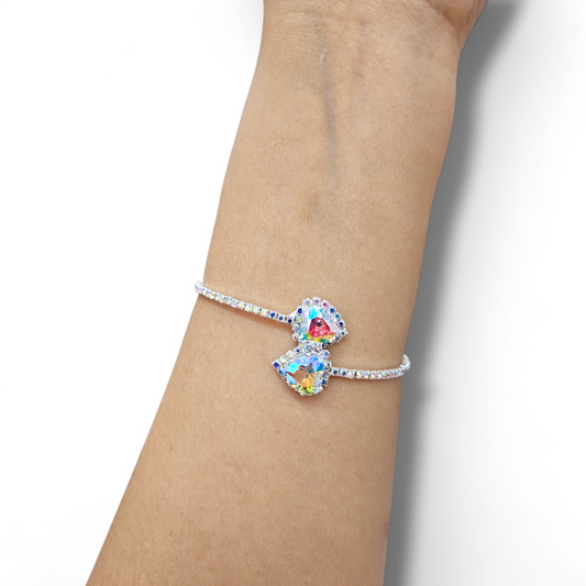 AB Crystal cuff bracelet