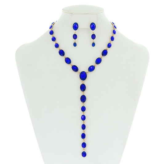 Royal Blue y necklace