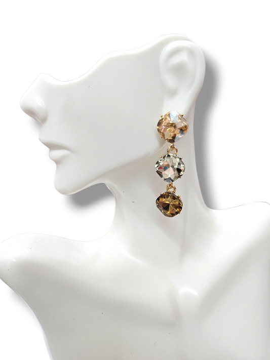 Topaz post Drop earrings