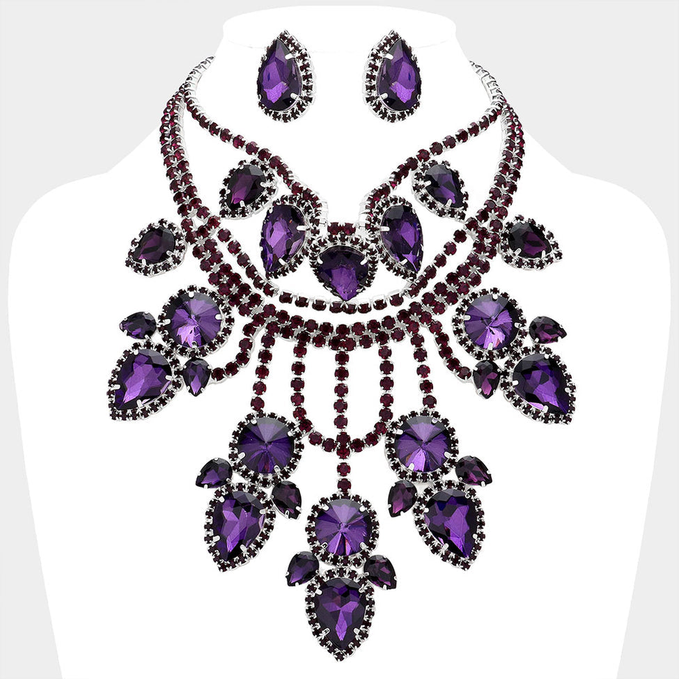 Purple  statement necklace
