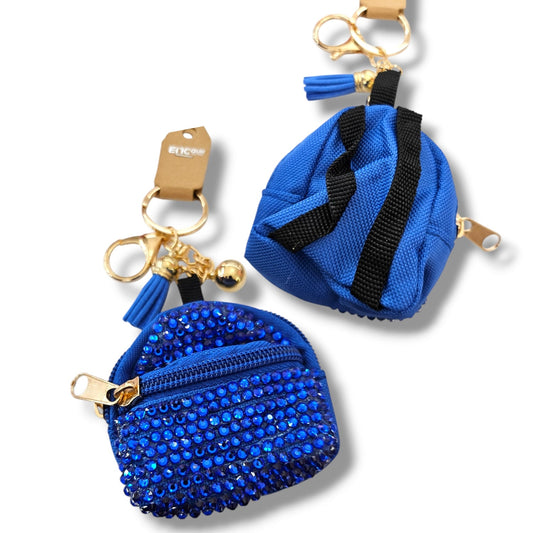 Blue Backpack Keychain