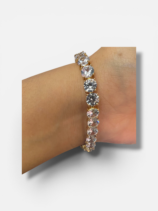 Gold zirconia braclete