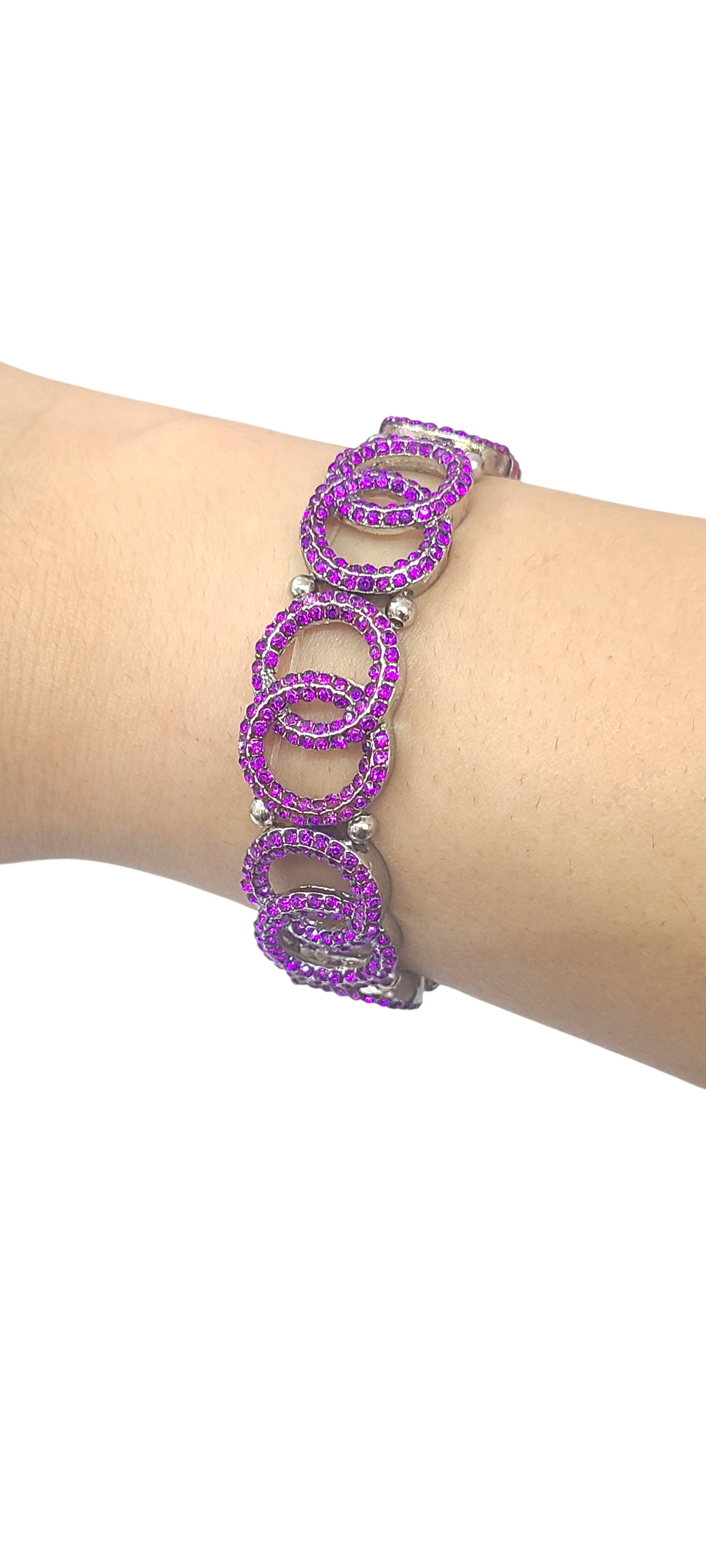 Crossover purple bracelet