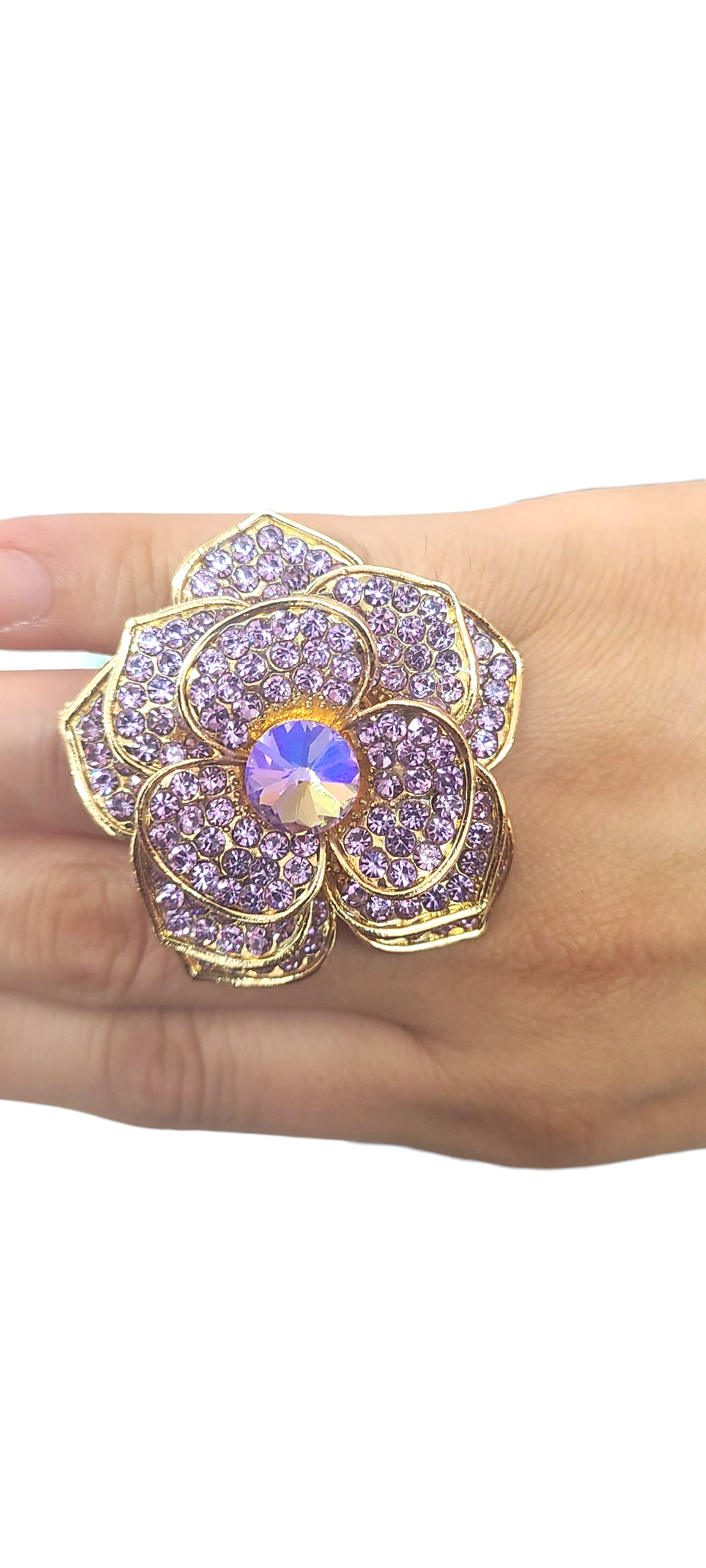 Purple Flower Ring