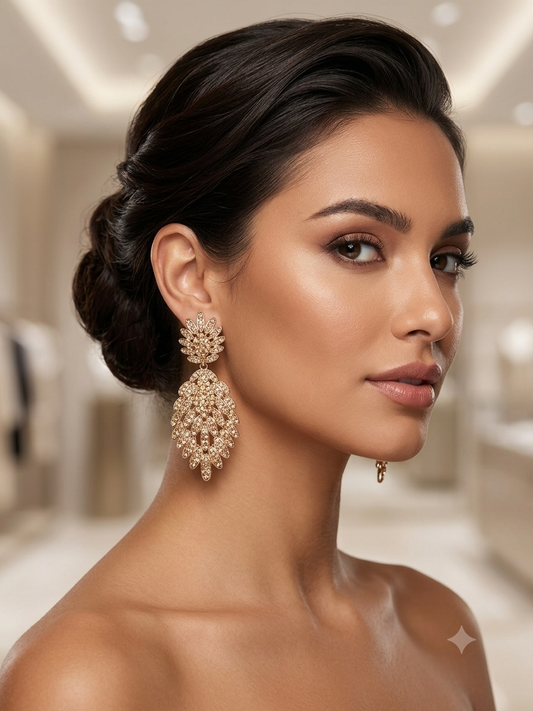 Rose gold Clip on earrings