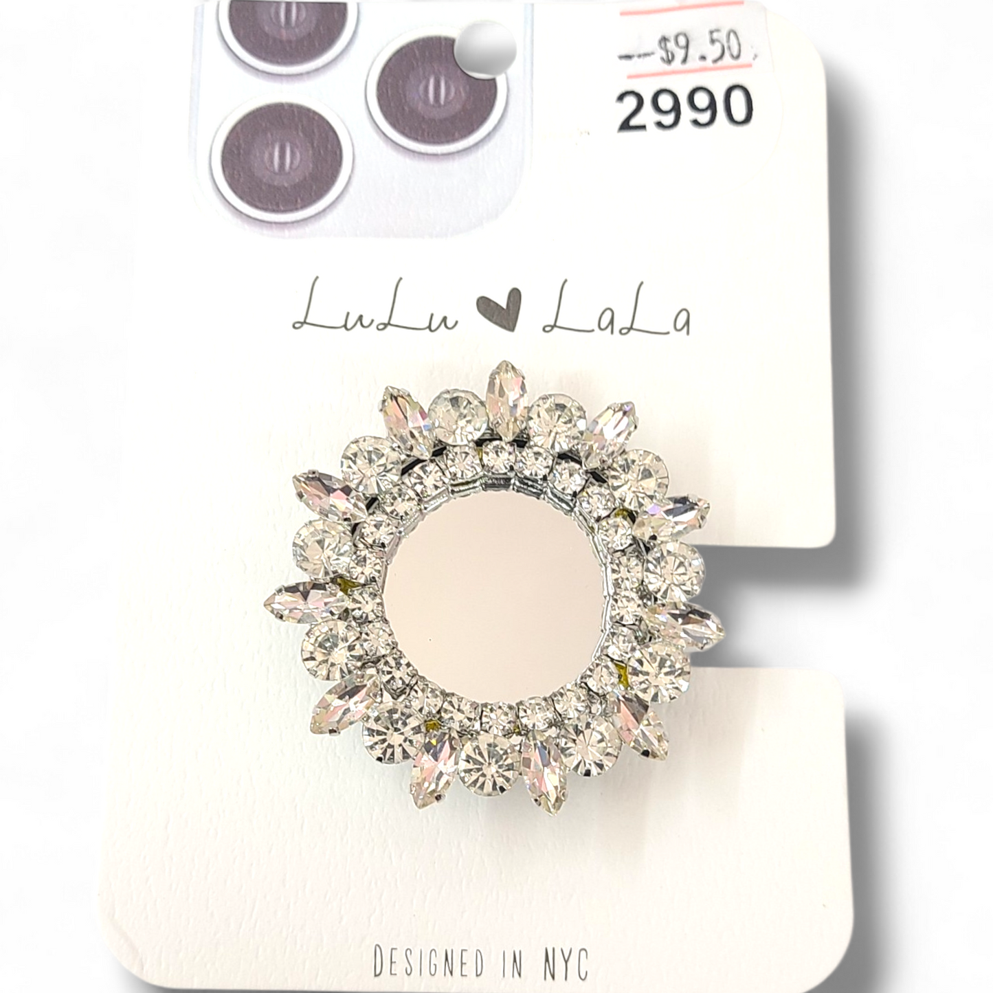 Silver mirror pop socket