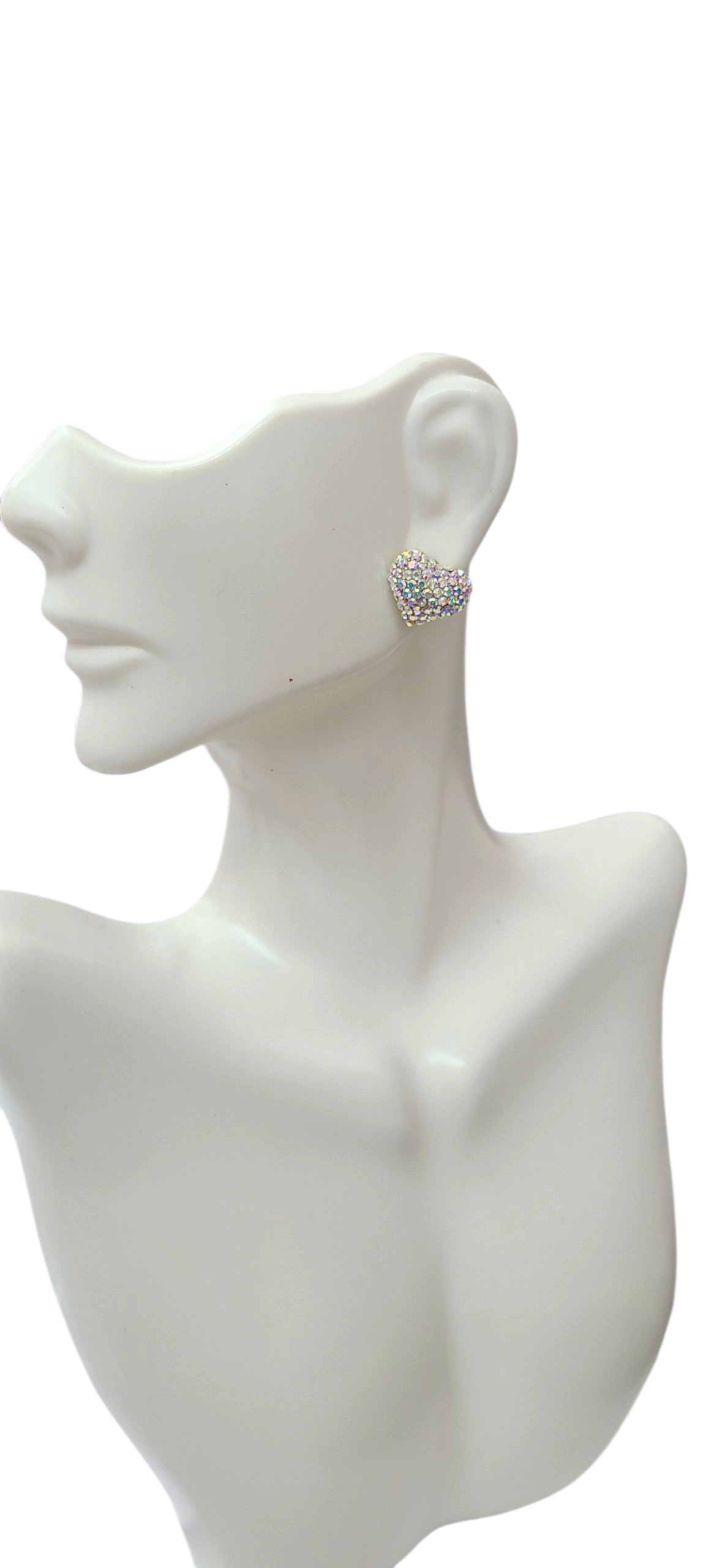 Gold heart earrings