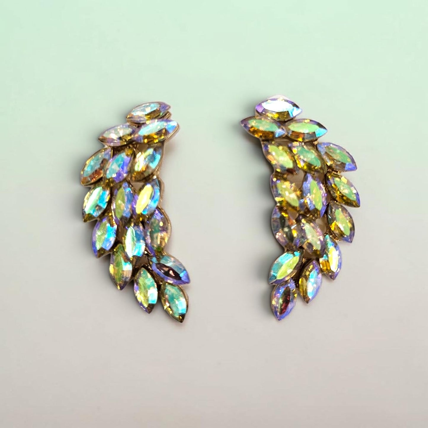 AB Rosegold Angel Wing Earrings