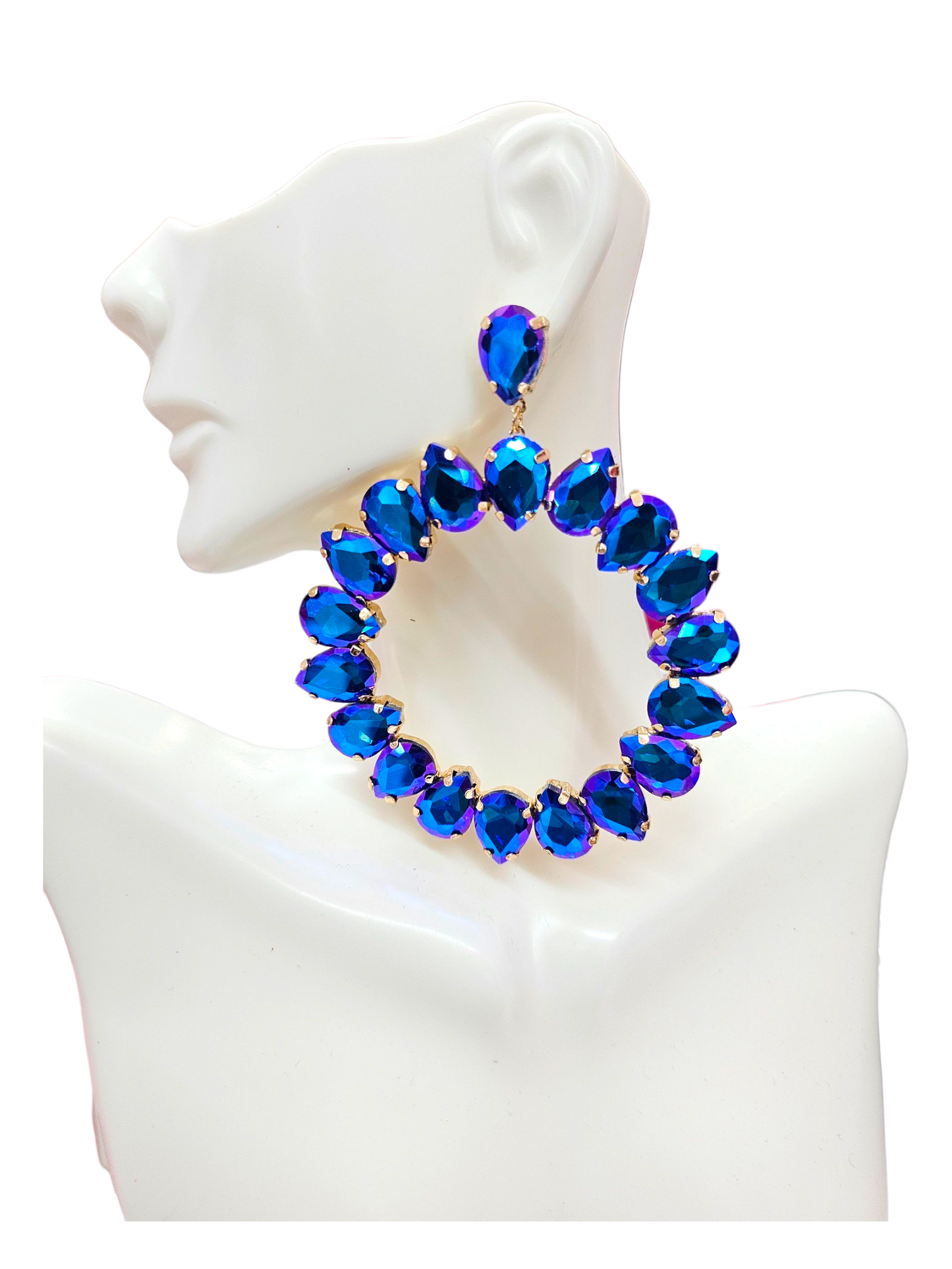 Metallic purple Blue Post earrings
