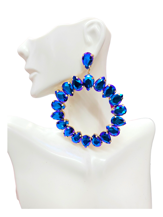 Metallic purple Blue Post earrings