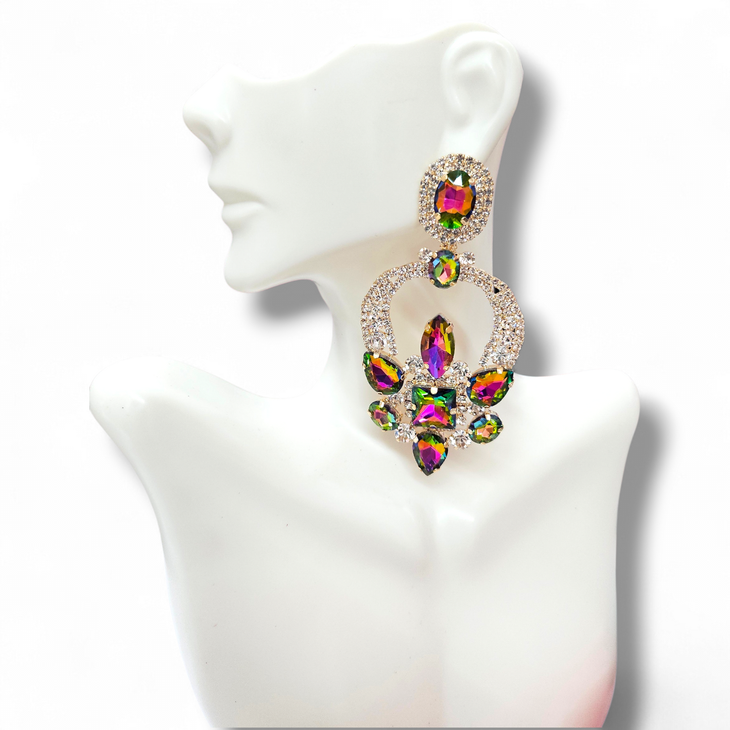 Oilslick Gold  Post Earrings