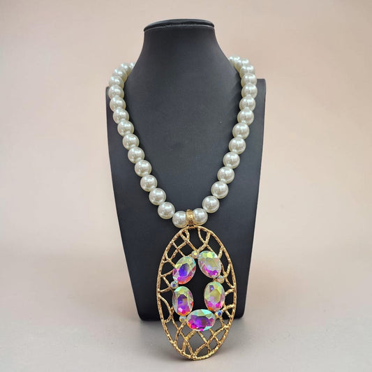 Pearl AB pendant Necklace