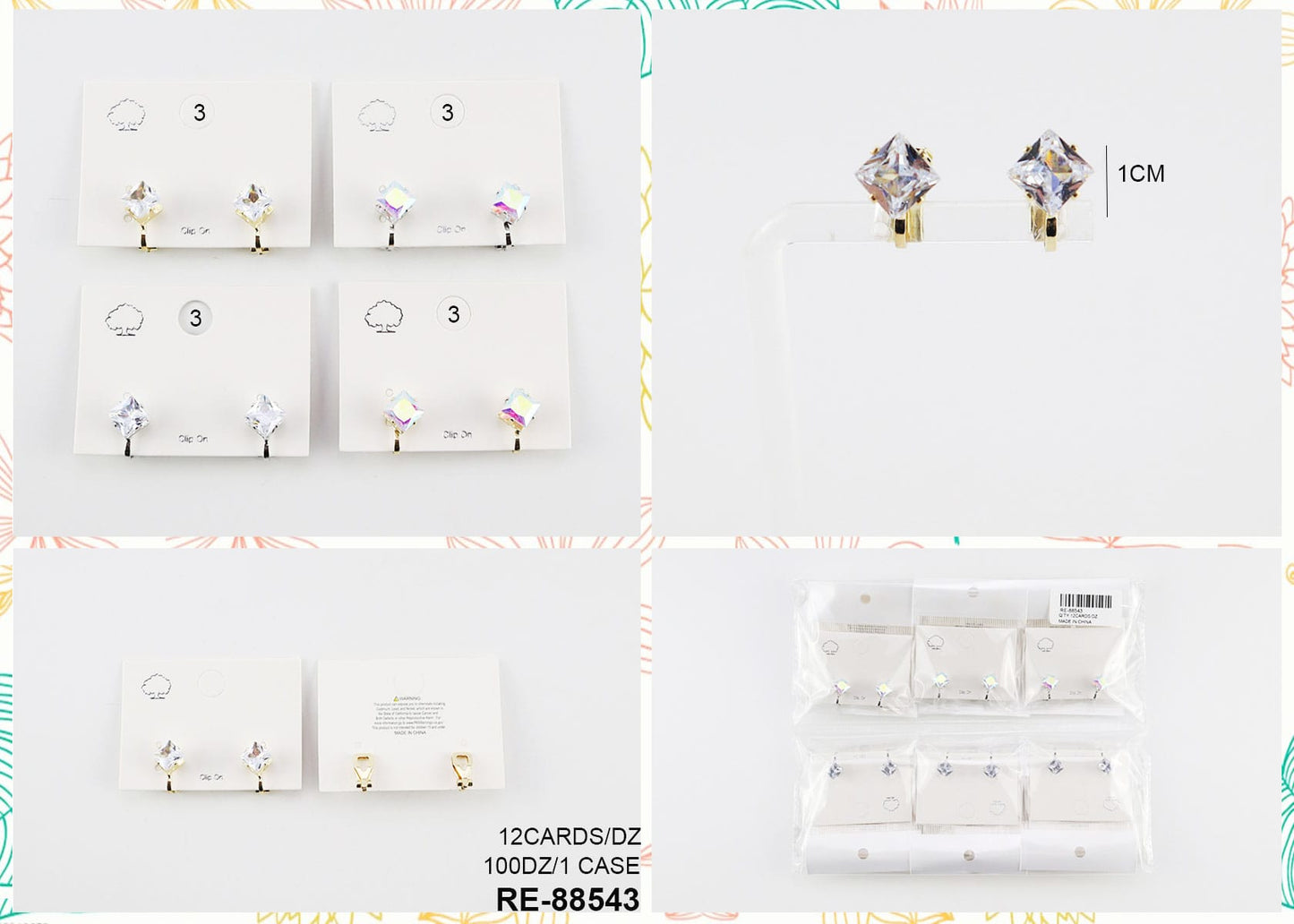 Earrings dozen pack