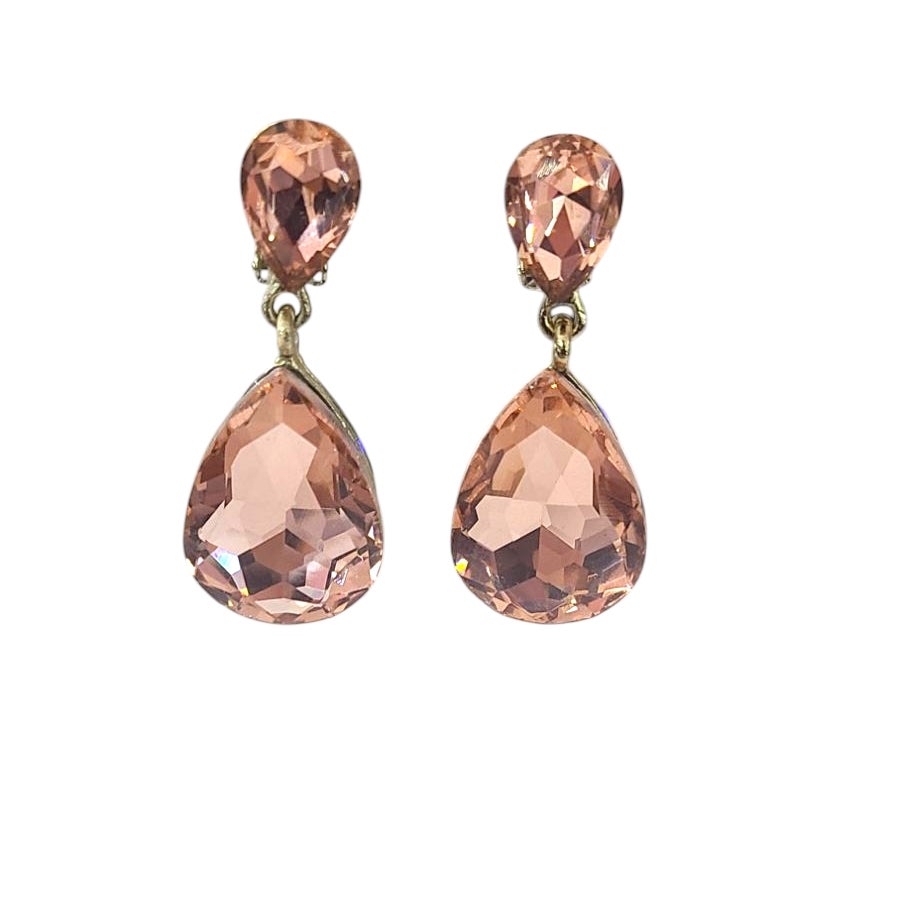 rose gold tear drop earrings