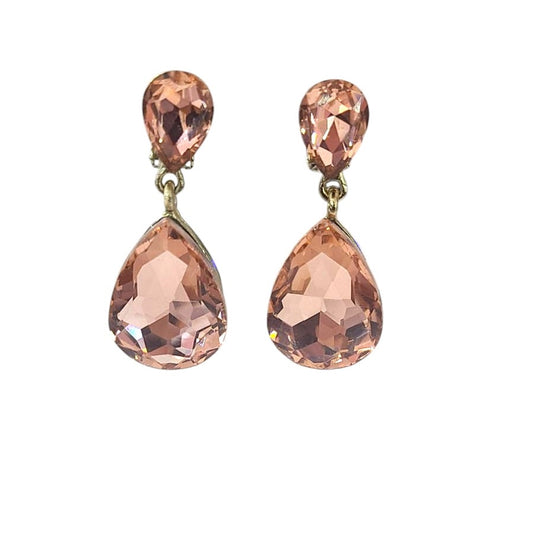 rose gold tear drop earrings