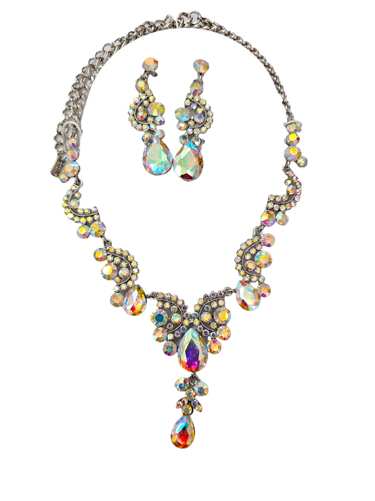 Silver AB Necklace