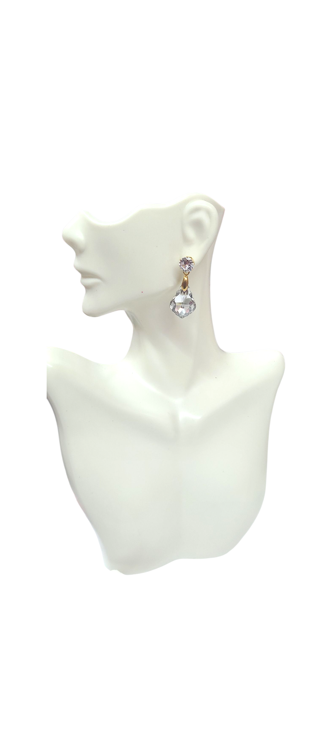Silver drop earrings