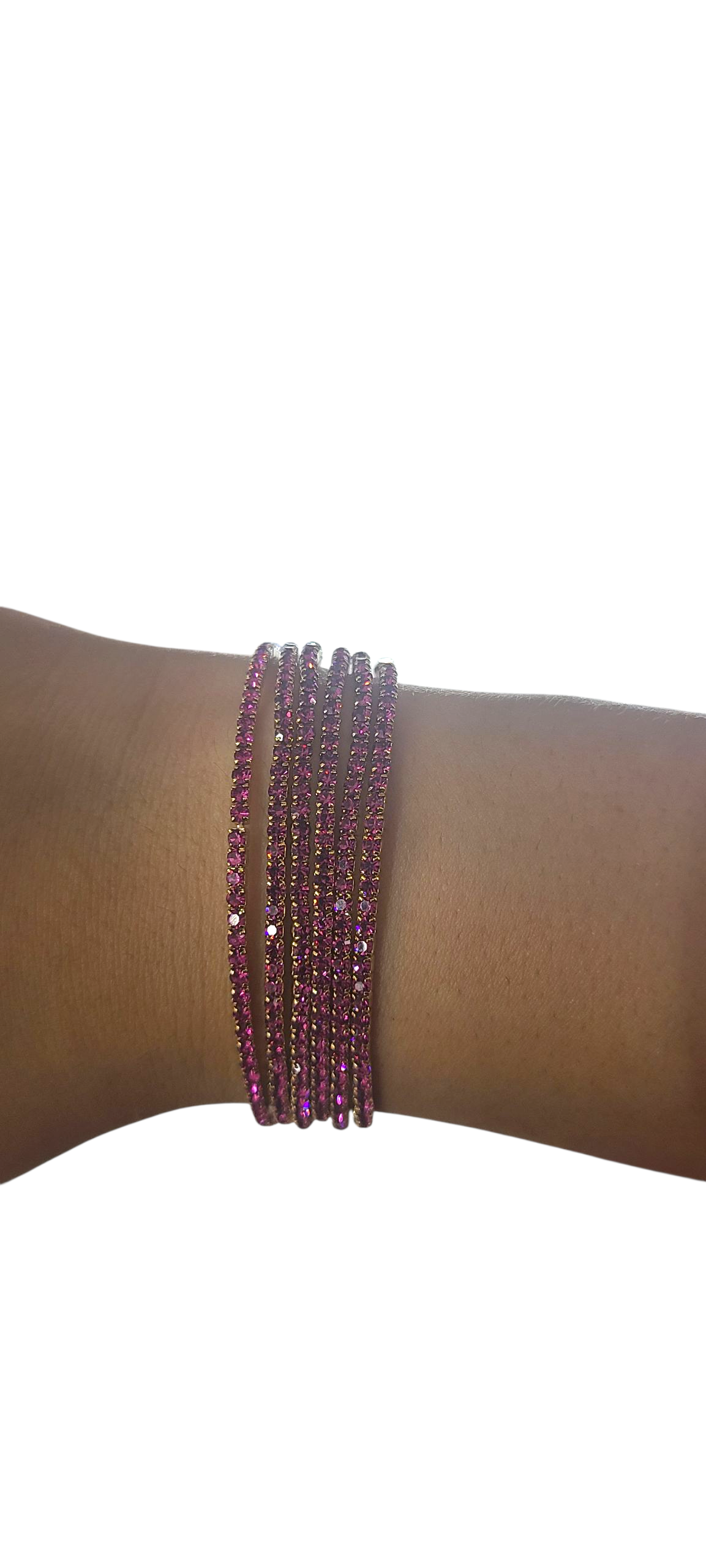 Pink 6 layer bracelet