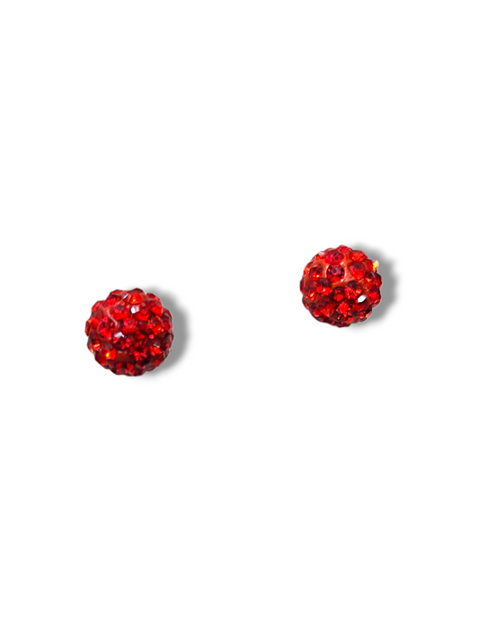 Small Red ceramic studs