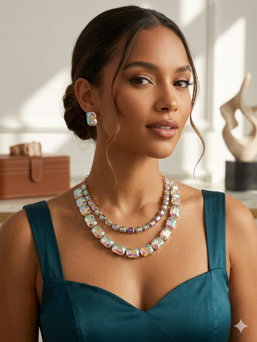 Double lined Ab necklace