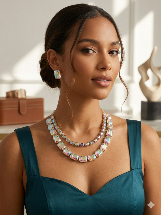 Double lined Ab necklace
