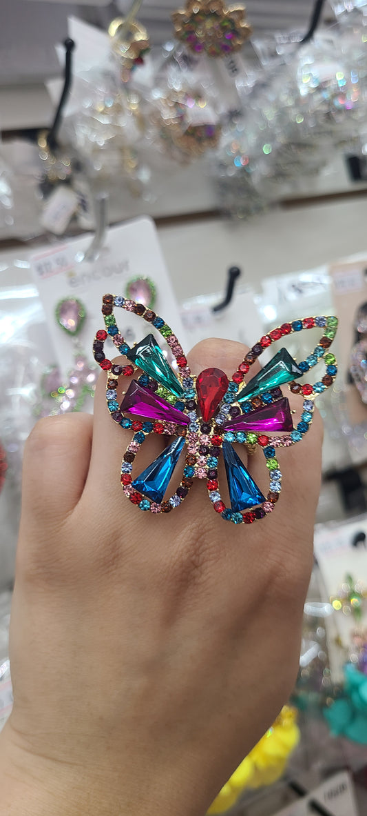 Multi Rhinestone ring