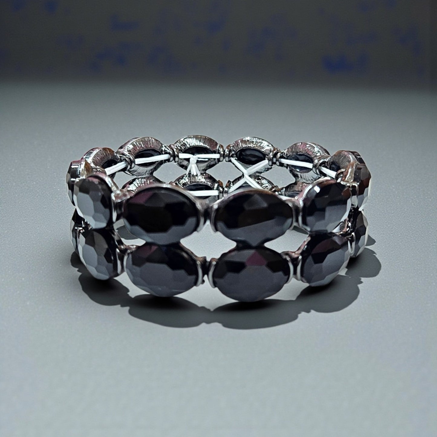 black rhinestone bracelet