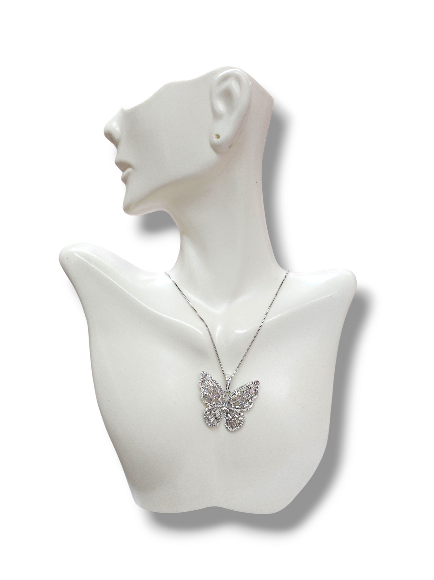Silver Cubic Zirconia Necklace