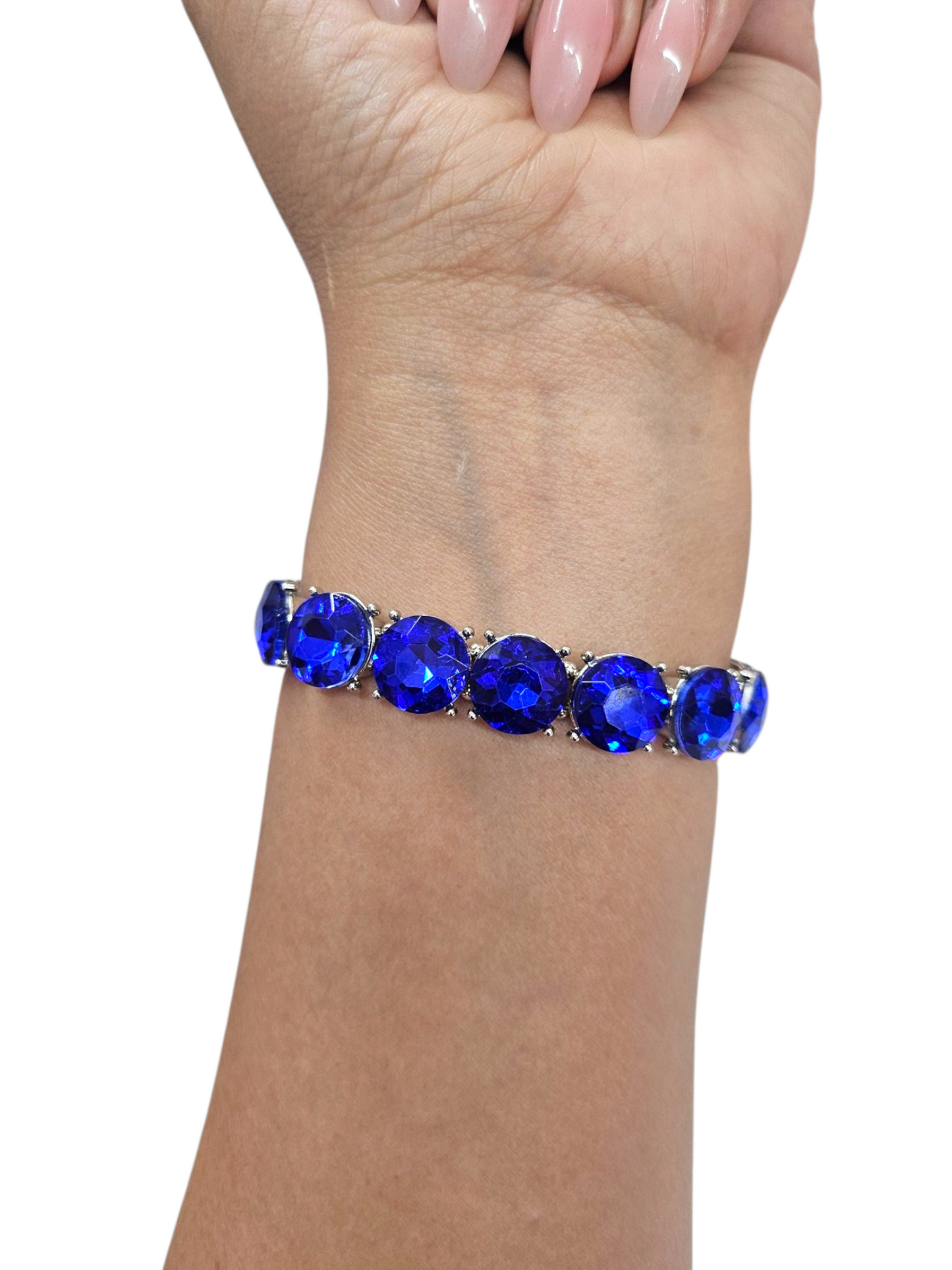 Royal blue round bracelet