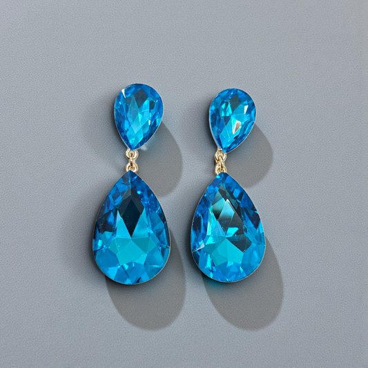 Aqua Blue Post earrings