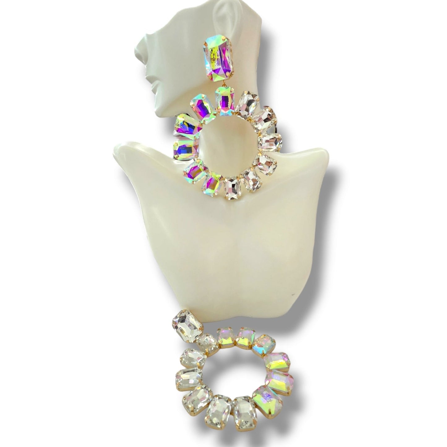 Statement AB earrings Gold
