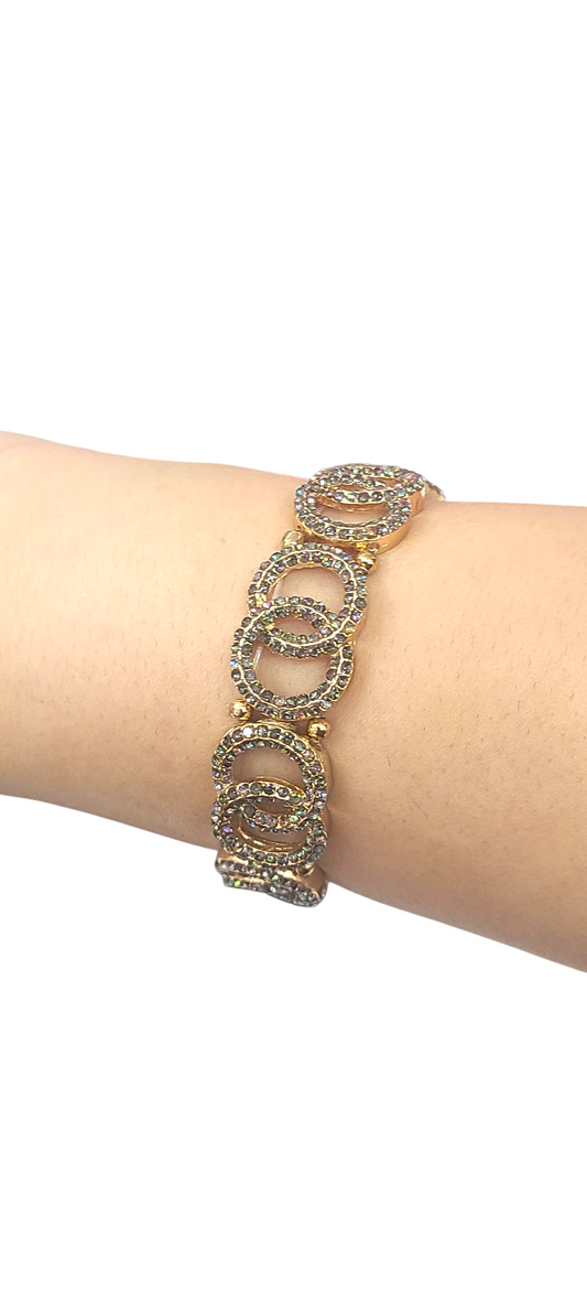 Crossover oilslick bracelet