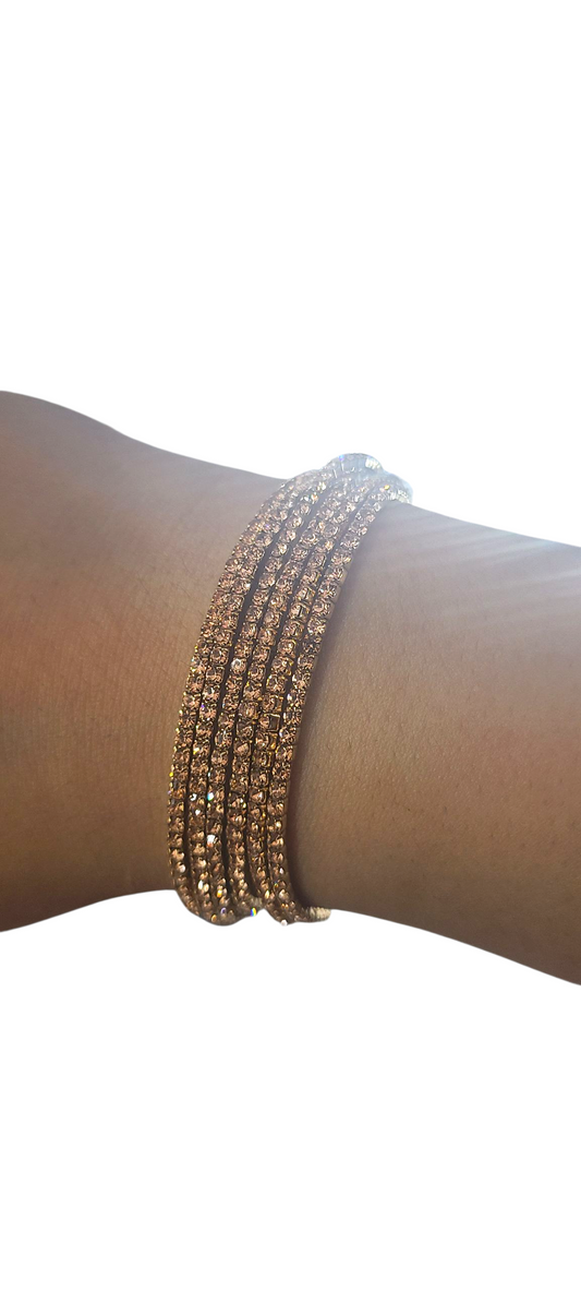 6 layer topaz bracelet