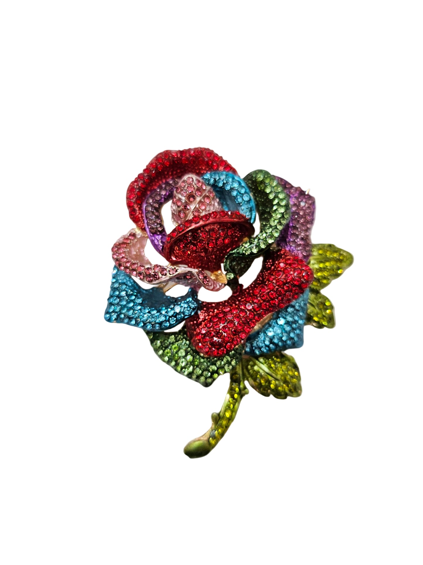 Multi Rose Brooch
