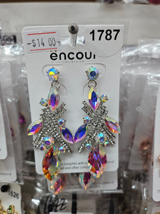 Silver AB Post earrings