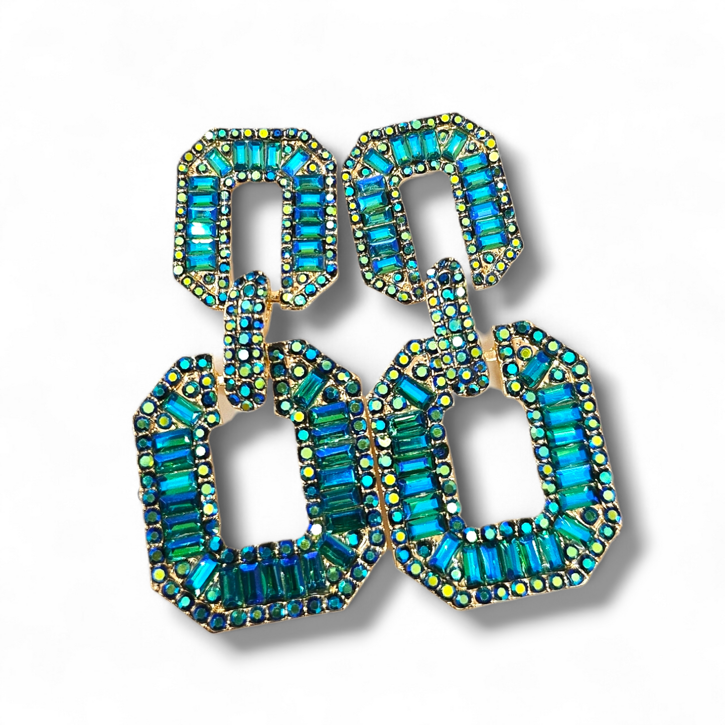 Mermaid Rhinestone statement earrings