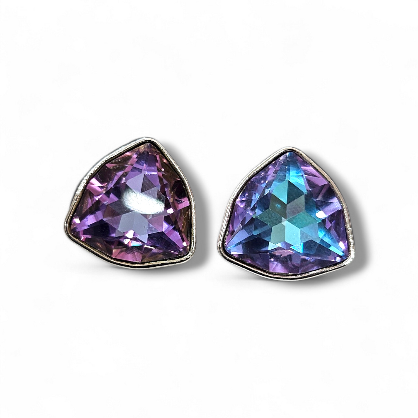 Rhodium Crystal studs