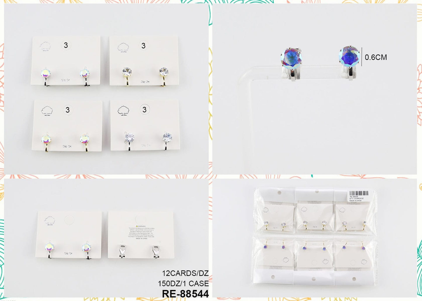 Earring stud doesn't peck