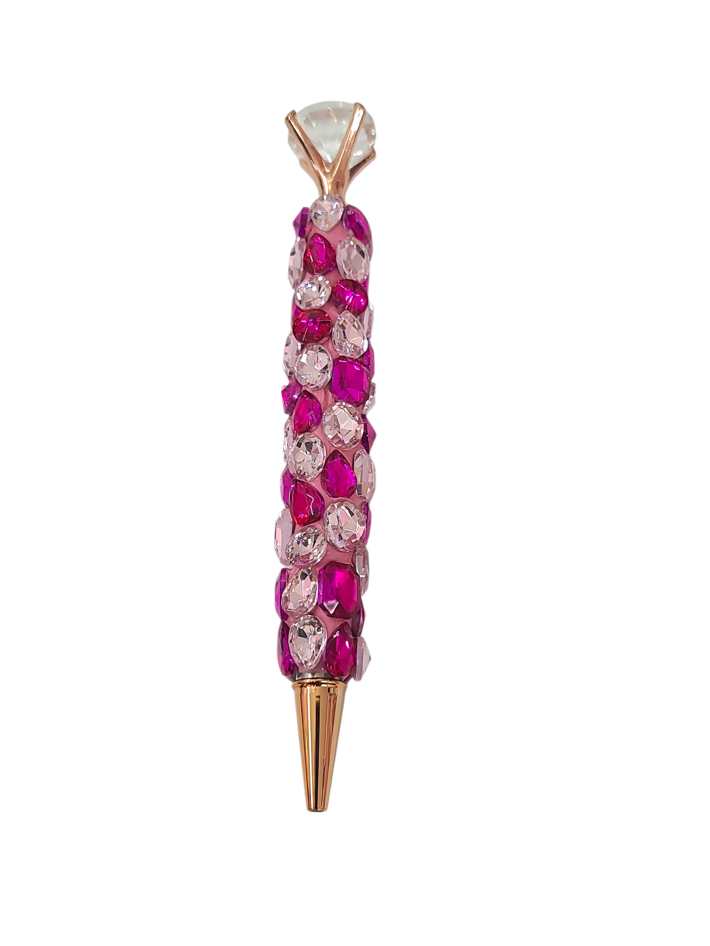 Hot pink rhinestone pen