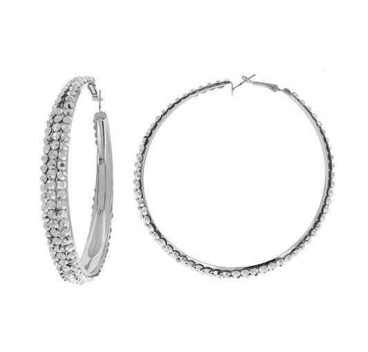 Silver Hoops