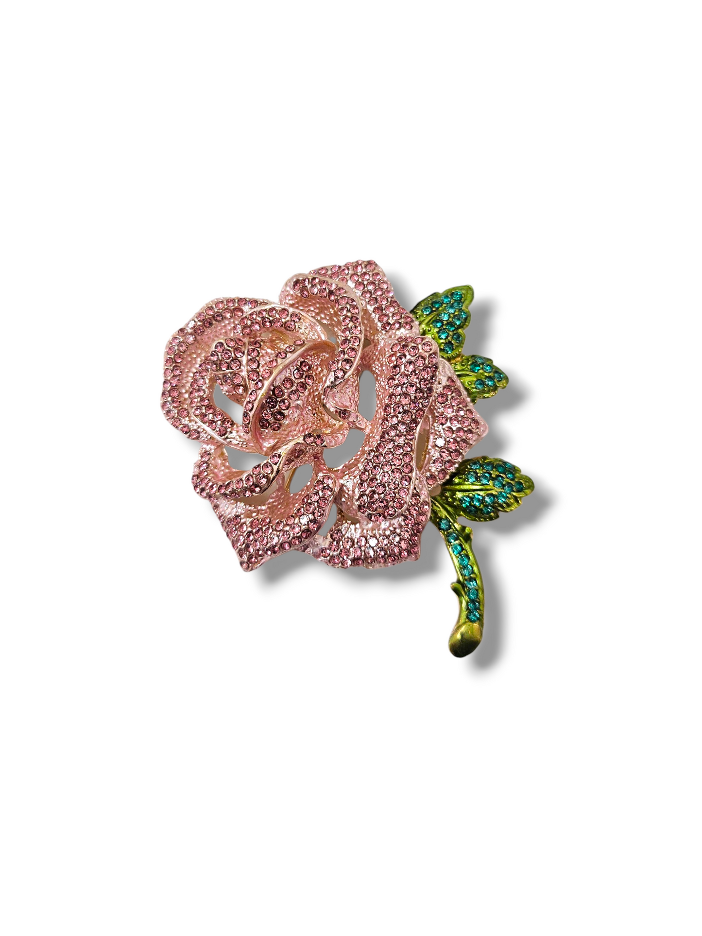 Pink Rose Brooch Pin