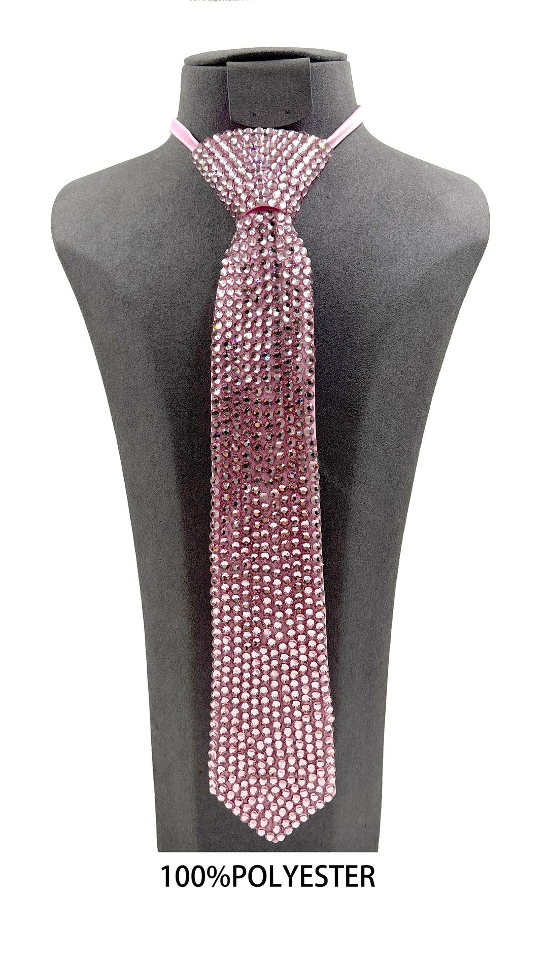 Light Pink Rhinestone tie