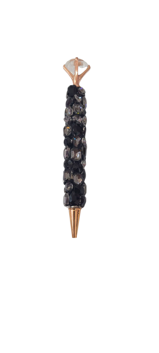 Black rhinestone pens